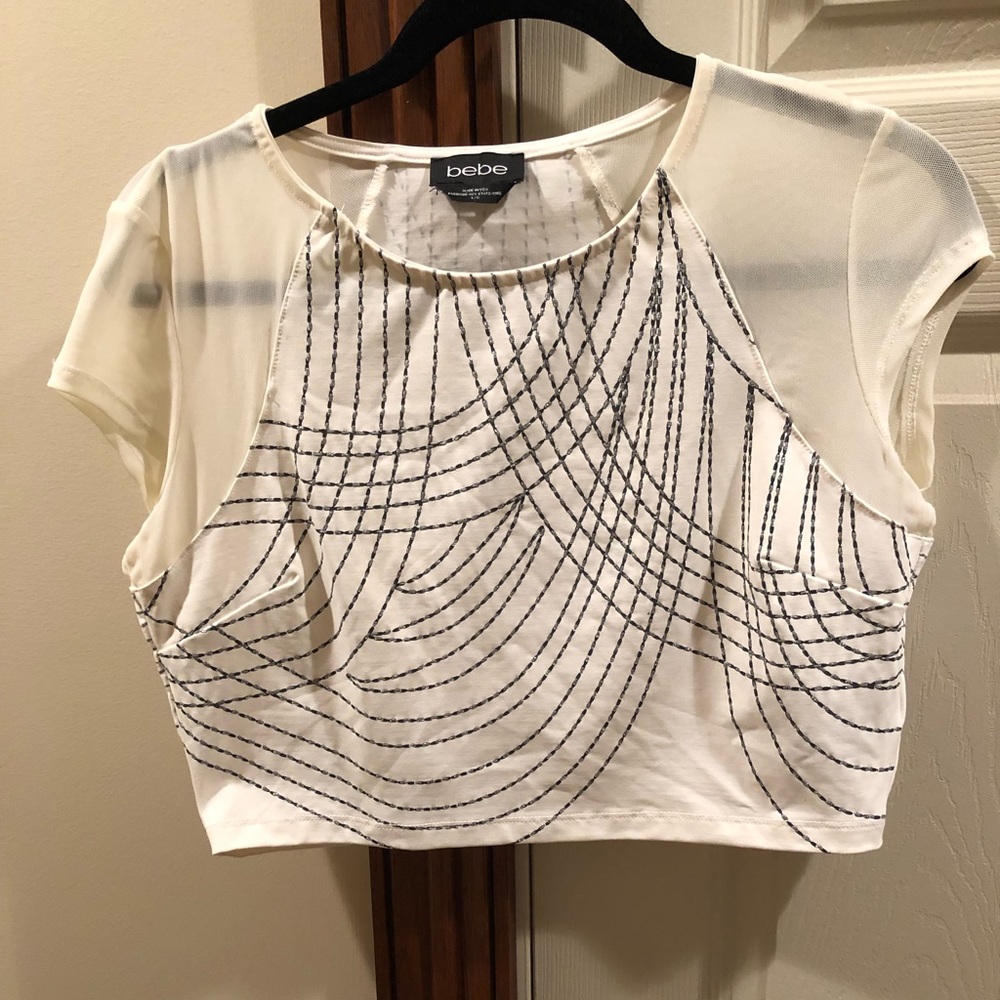 White Dressy Crop Top